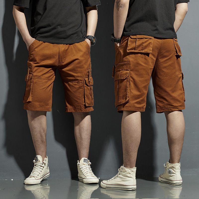 Street Fashion Harajuku - Pantalon court pour hommes, grande taille,