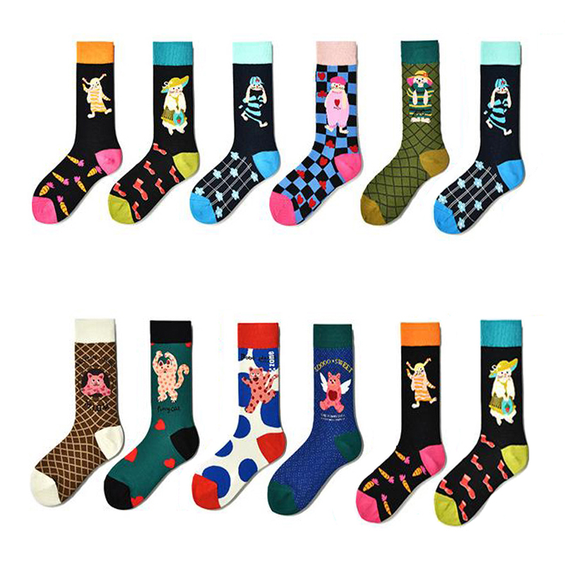 Street Fashion Youtube - Chaussettes en coton Harajuku Crew pour