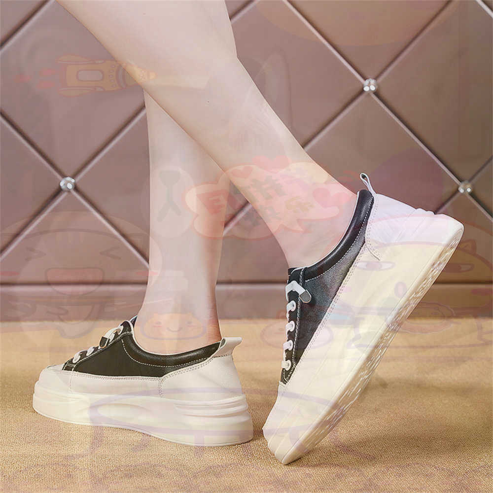 Street Fashion Vietnam - Mocassins épais à lacets pour femmes,