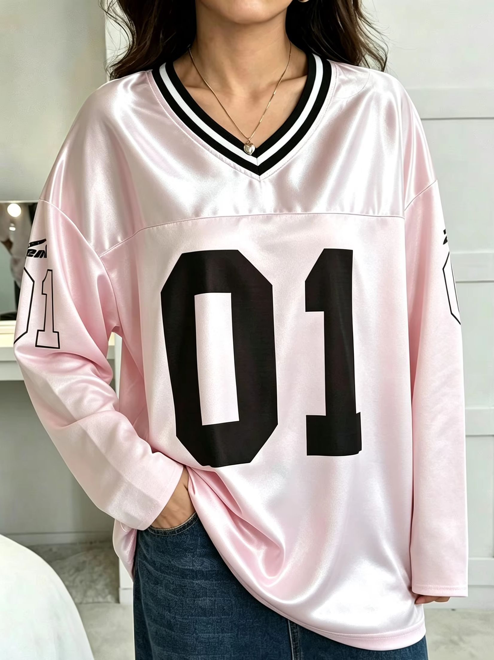 Street Fashion Female - T-shirt à manches longues pour hommes