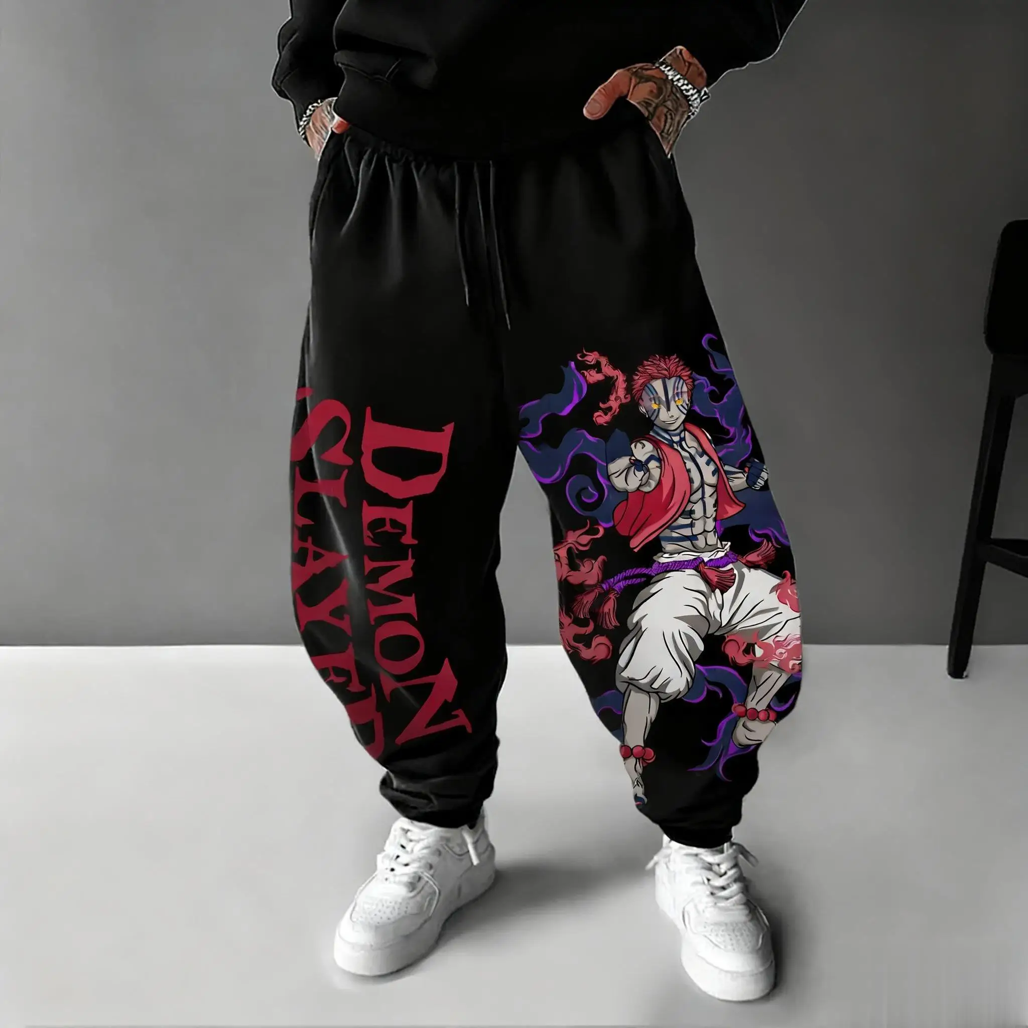 Street Fashion Japan - Pantalon Anime Demon Slayer Akaza 2026