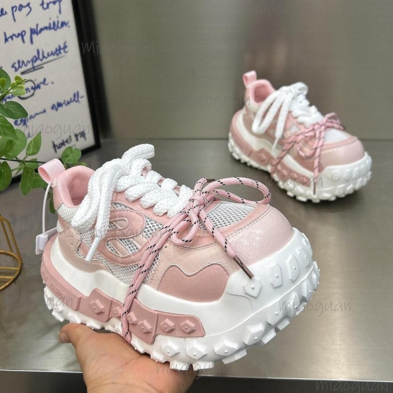 Street Fashion Female - Baskets Chunky à Plateforme pour Femme,