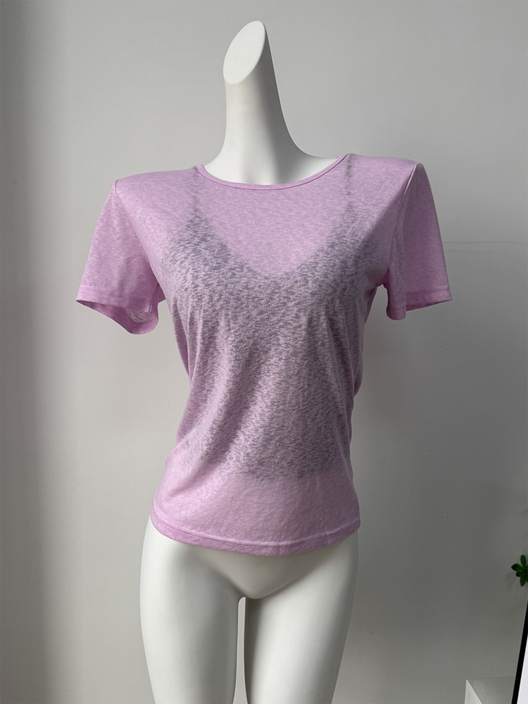 Street Fashion Com - T-shirt court décontracté pour femme en