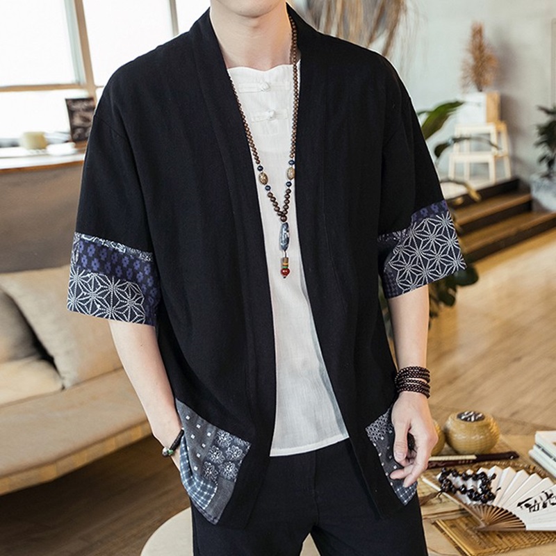 Street Fashion Japan - Kimono japonais pour hommes, Cardigan Streetwear