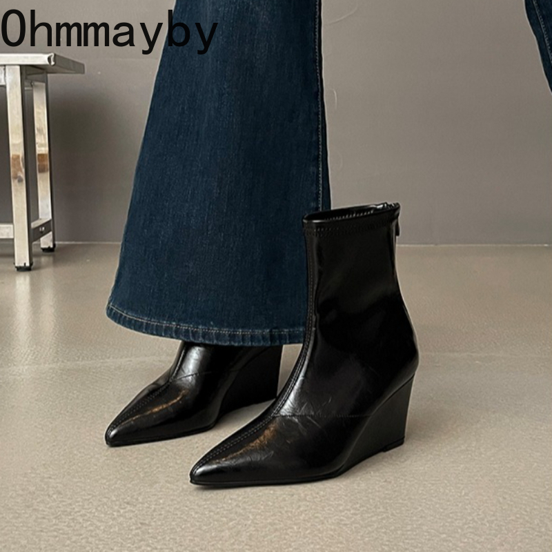 Bottines Vintage à talons Wege - Street Fashion Female avis et prix