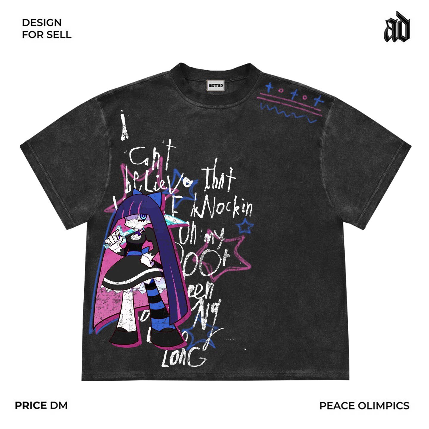 Nouveau ‌ ‌ T-shirt imprimé Pa - Street Fashion Harajuku avis et prix
