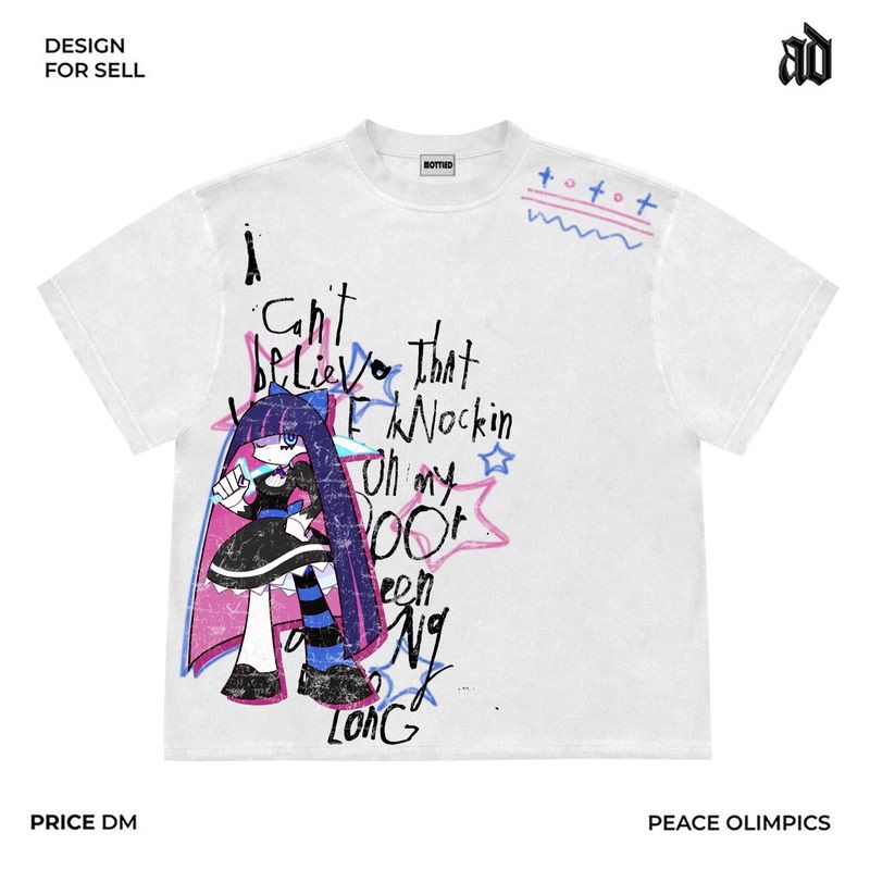 Nouveau ‌ ‌ T-shirt imprimé Pa - Street Fashion Harajuku avis et prix