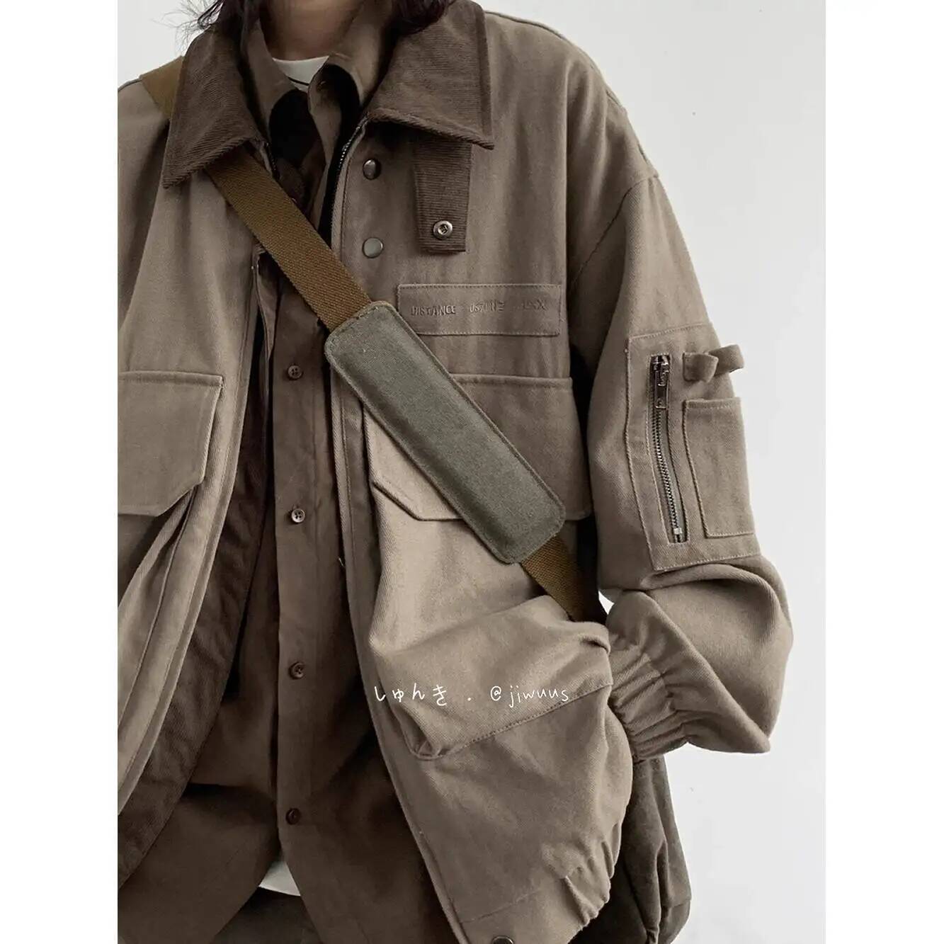 Veste Cargo ample pour homme,  - Street Fashion Japan avis et prix
