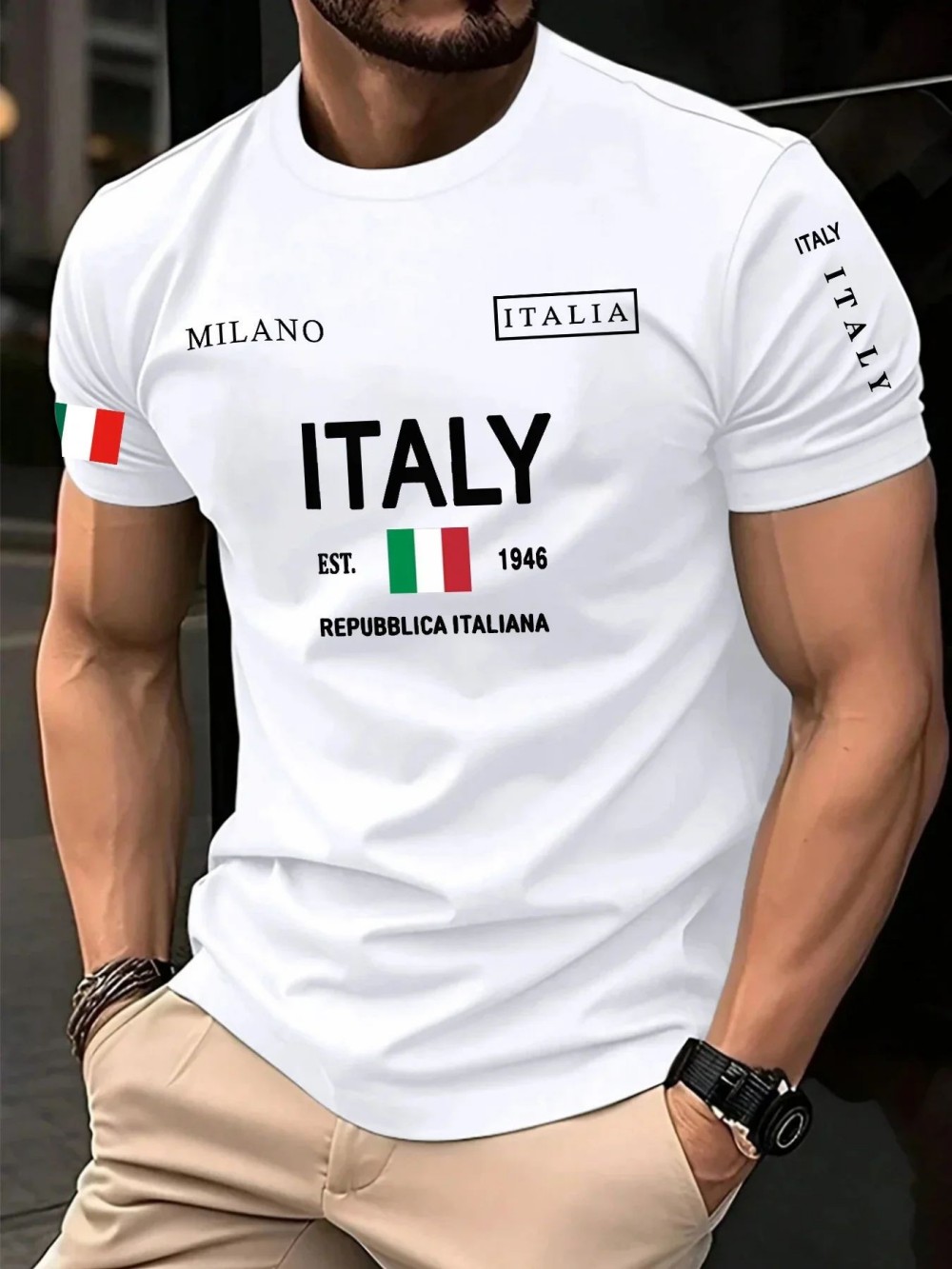 T-shirt d'été pour hommes euro - Street Fashion Milan avis et prix