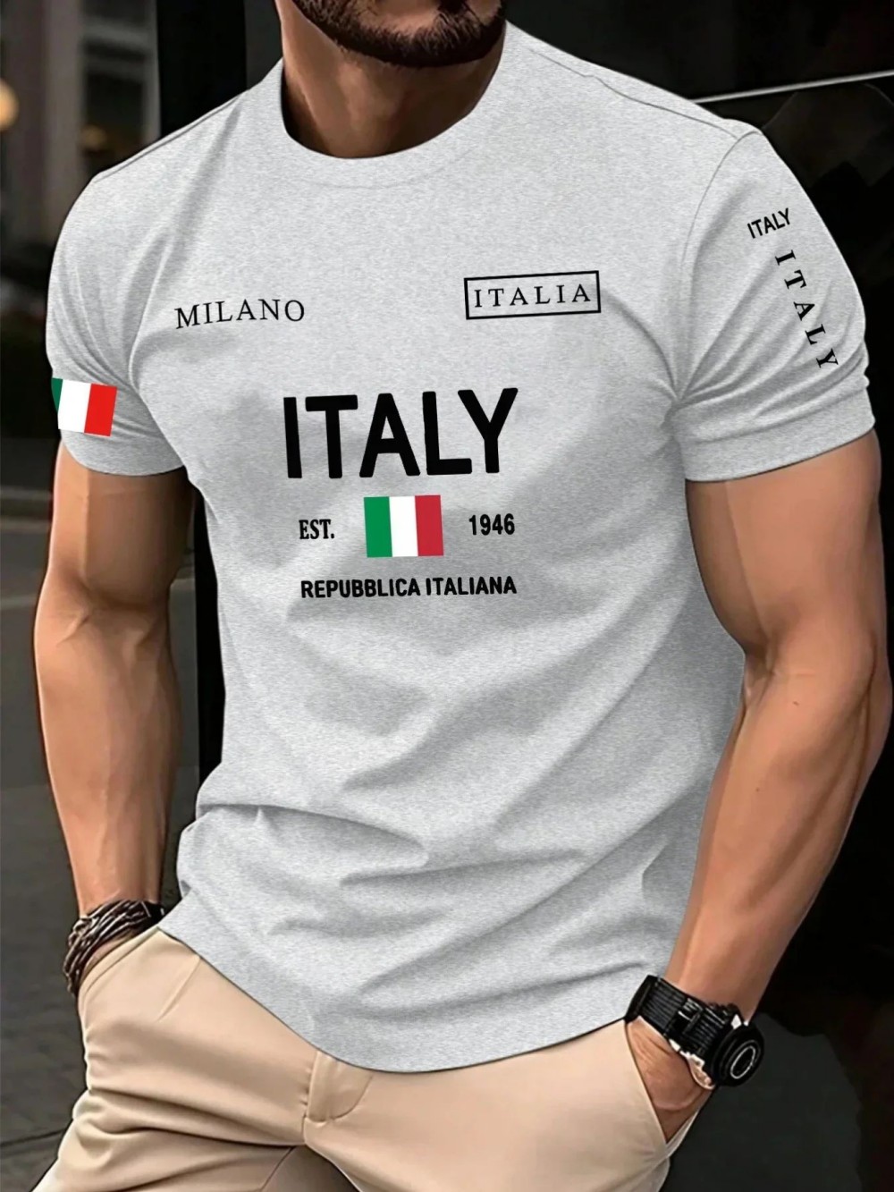 T-shirt d'été pour hommes euro - Street Fashion Milan avis et prix