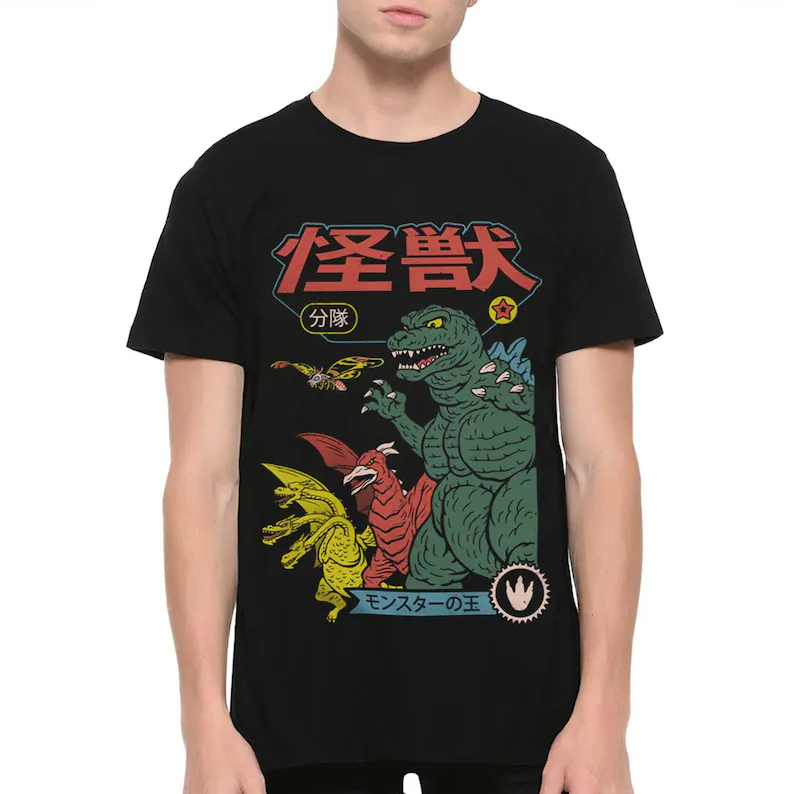 T-shirt graphique Godzilla Goj - Street Fashion Japan avis et prix