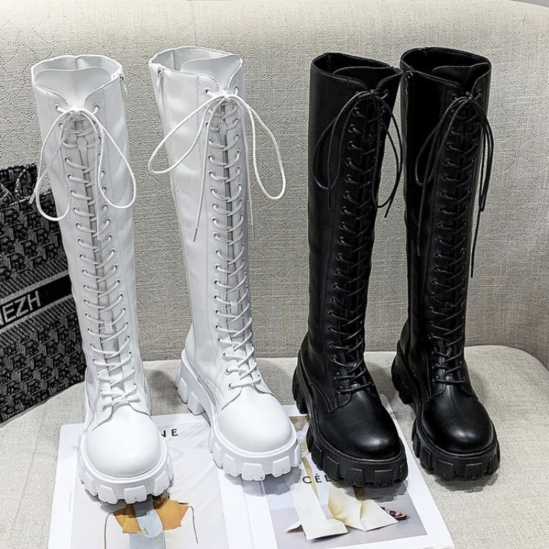 Bottes hautes pour femmes à la - Street Fashion Female avis et prix