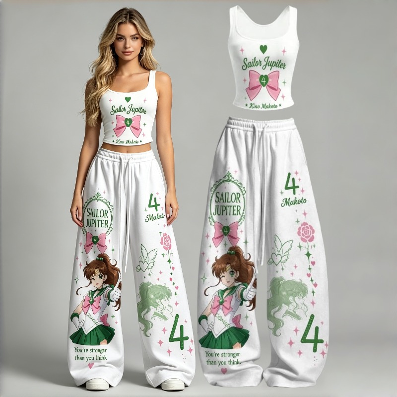 Ensemble 2 pièces imprimé anim - Street Fashion Japan avis et prix